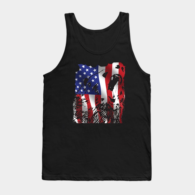 american shirt, bear shirt, american flag, gift, Unisex T-Shirt Tank Top by Hercules t shirt shop